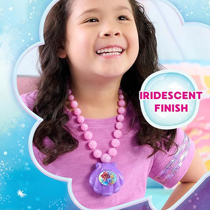 Disney Junior Ariel Ocean Glow Necklace with Lights and Sounds, Dress Up and Pretend Play, Kids Toys for Ages 3 Up by Just Play