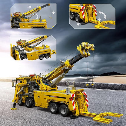 Mould King 17028 Road Rescue Vehicle Building Block Kits, MOC Building Blocks Set to Build, Gift for Kids Age 8+/Adult Collections Enthusiasts (4883 Pieces with Motor/APP Remote Control)