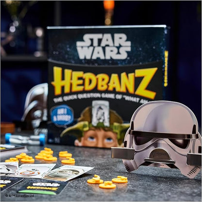 Spin Master Games, Star Wars Hedbanz, Hilarious Picture Guessing Board Game Featuring Classic & Modern Characters, Star Wars Trivia, for Family & Kids, 2-6 Players, for Ages 6 & Up
