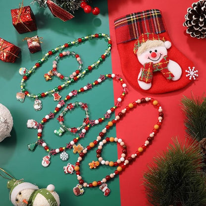 PinkSheep Toddler Jewelry Kids Jewelry Kids Necklace Choker and Bracelet 3 Pack 9pcs, Little Girls Jewelry In Box, Flower Girl Gift Kids Girls Accessories