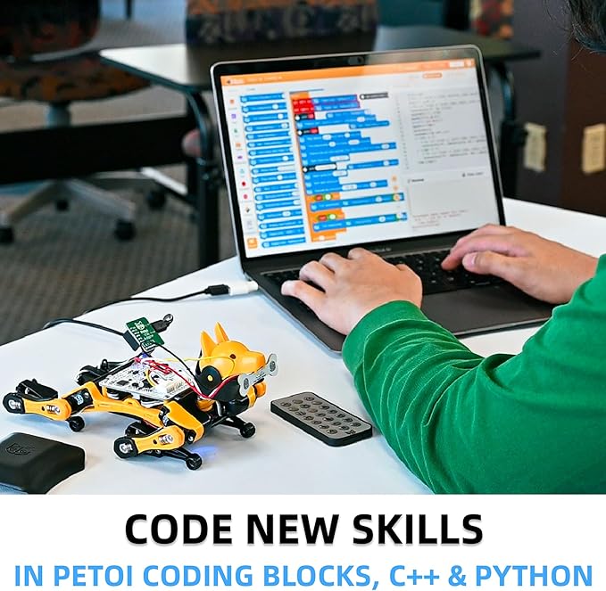 Robot Dog Bittle Robotics Kit (Construction) | Smart Robot Kit, Programmable Open Source, STEM & Robotics Education, App Control Intelligent Robot for Programmer, Developers, Geeks, & Students