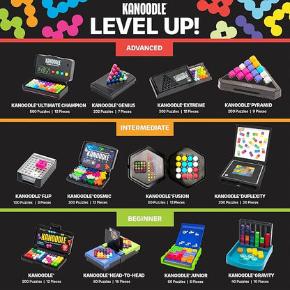 Educational Insights Kanoodle Pyramid, Brain Teaser Puzzle Game, Featuring 200 Challenges, Gift for Ages 7+