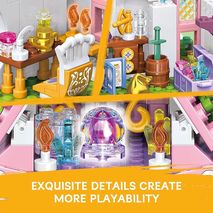 Pink House Building Toy Set Compatible with Lego Friends Creative Fun for Boys and Girls Gift Idea for Kids Aged 6 Years and Up 415 PCS