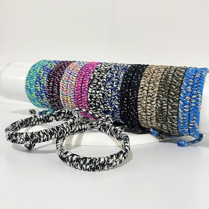 24 pcs Braided Friendship Bracelets for Teen Girls Boys Woven Paracord Bracelets Set Valentines Exchange Gifts Easter Basket Fillers for Teens Teenager Birthday Christmas Party Favors