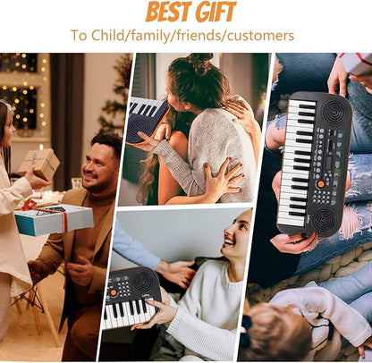 Kmise Mini Keyboard Piano 32 Key Small Portable Digital Electronic Keyboard with 30 Demo Songs Musical Gift for Beginners Kids(No Power Cord Included)