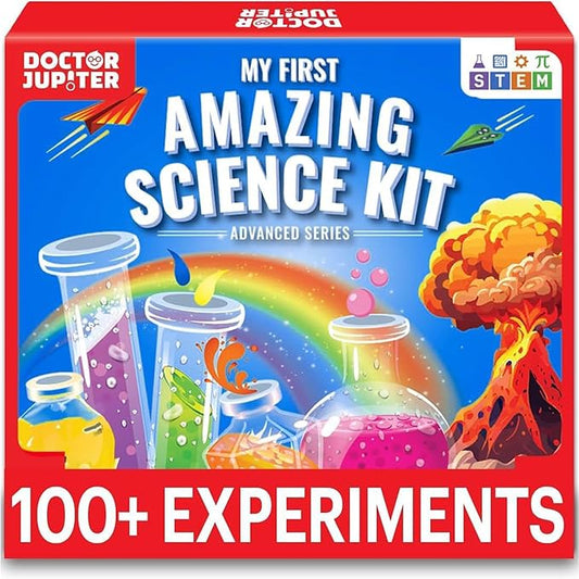 Doctor Jupiter My First Amazing Science Kit for Kids Ages 4+ | Birthday Gift Ideas for 4-5-6-7-8-9-10-11-12 Year Old Boys & Girls | STEM Learning & Educational Toys |Advanced Science Experiment Series
