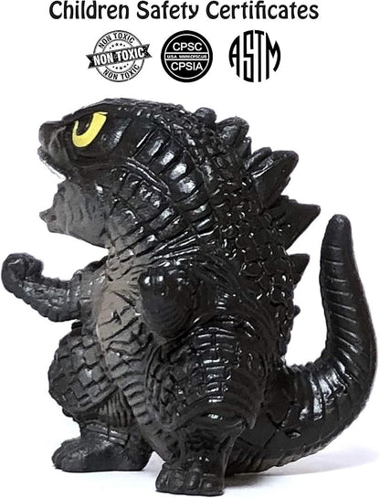 EZFun Set of 6 Godzilla Toys Movable Joint Birthday Kids 2020 Action Figures Destoroyah Gigan MUTO Mothra Chibi King of The Monsters Pack Plastic Mini Dinosaur Movie Playsets Cake Toppers Package
