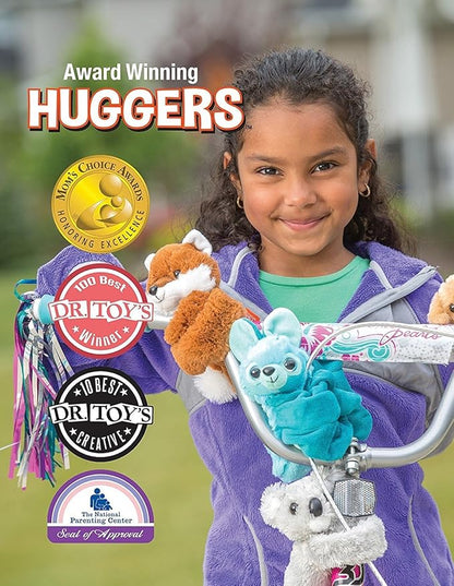 Wild Republic Huggers Wolf Plush Toy, Slap Bracelet, Stuffed Animal, Kids Toys (19556), 5"