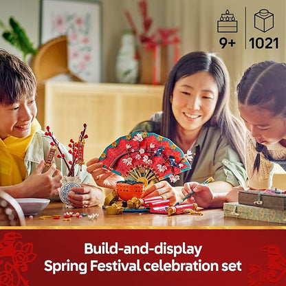 LEGO Spring Festival Good Fortune - Learning and Educational Building Toy - Chinese Festival Toy for Kids, Boys and Girls, Ages 9+ - Cultural Gift for Display and Decor - 80117