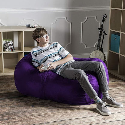 Jaxx Sofa Saxx Bean Bag Lounger, 4-Feet, 4', Grape