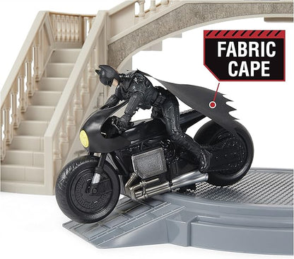 DC Comics, Batman Batcave with Exclusive Batman and Penguin Action Figures and Batcycle, The Batman Movie Collectible Kids Toys for Boys Ages 3 and up