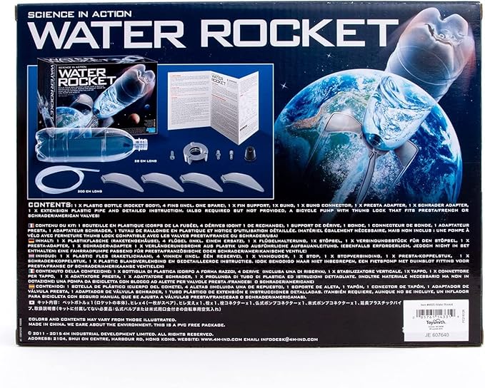 4M Water Rocket Kit, DIY Science Space Stem Toys, For Boys & Girls Ages 8+