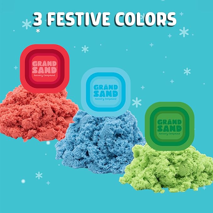 Chuckle & Roar - Grand Sand Holiday Present - Tactile Arts and Crafts - Sensory and Fidget Fun - Great for Toddlers - Stocking Stuffer Giftt