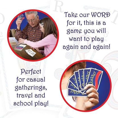 Quiddler Card Games for Kids - Playing Cards Word Games, Deck of Cards, Fun Family Games for Kids and Adults, Game Night, Travel Games, Multi-Player, Ages 8+