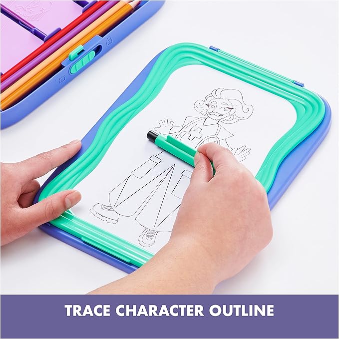 Spin Master Truly You! Character Creator Drawing Kit with Mix and Match Diverse Fashion Design Plates, 11 Colored Pencils, Arts & Crafts Kids Toys Ages 8 and up