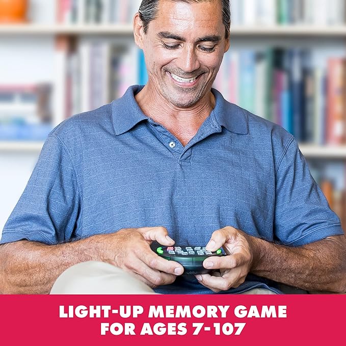 Educational Insights BrainBolt - Portable Handheld Electronic Memory Game, Car Travel Kids Games for Boys and Girls, Electronic Brain Game, Mind Fidget Gamer Gift for Kids and Teens, Ages 7 and Up