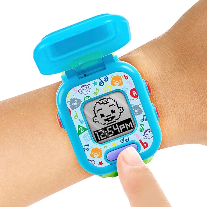 CoComelon JJ’s Learning Smart Watch Toy for Kids with 3 Education-Based Games, Alarm Clock, and Stop Watch, Kids Toys for Ages 3 Up by Just Play