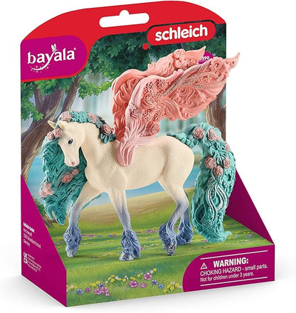 Schleich Bayala Majestic Sparkle Flower Pegasus - Magical Toy Figurine for Kids Ages 5-12, Glittery Detail, Part of BAYALA Theme World for Girls and Boys, Gift for Kids Ages 5+