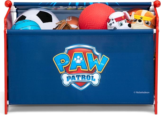 Delta Children - PAW Patrol 4-Piece Toddler Room-in-a-Box Set – Includes Sleep and Play Toddler Bed, Table, 1 Chair and Toy Box, Blue