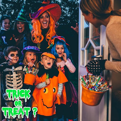 100Pcs Halloween Slap Bracelets, Halloween Party Favors Treat Toys for Kids Girls Boys, Slap Bracelets Bulk for Halloween Party Supplies, Halloween Treat Goodie Bags Gifts