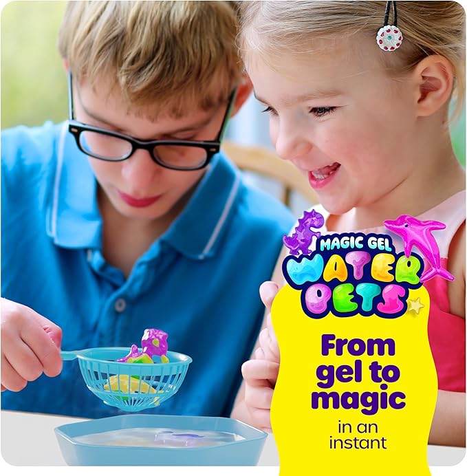 Dan&Darci Aqua Fairy Water Gel Kit for Kids - Gifts for Girls - Magic Elf Toy Kits - Waters Pets - DIY Squishy Maker Set - Craft for Kids - Make Your Own Squishies Toys Crafts - Gifts for Boys & Girls