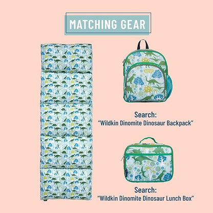 Wildkin Kids Floor Lounger: Ideal for Boys and Girls, Travel-Friendly, Perfect for Sleepovers - Pillow Lounger for Kids, Requires Standard Size Pillows Not Included (Dinomite Dinosaurs)