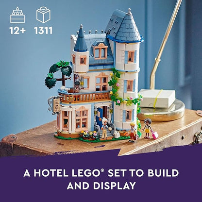 LEGO Friends Castle Bed and Breakfast Hotel Playset for Kids Ages 12 and Up, with 4 Mini Dolls, a Dog Toy Figure and Accessories, Castle Toy Gift Idea for Girls, Boys and Teens, 42638