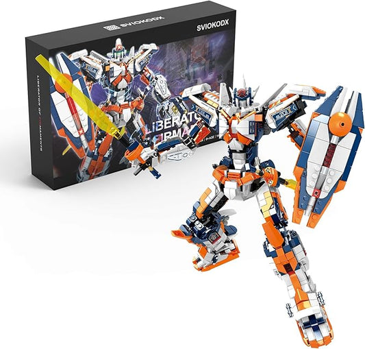 SVIOKODX Mecha Building Block Sets,Liberator of Firmaments Robot Model Kits for Adults,Cool Bricks Mech，Collectible Kits for Kids Boys 8+ (1451 PCS)