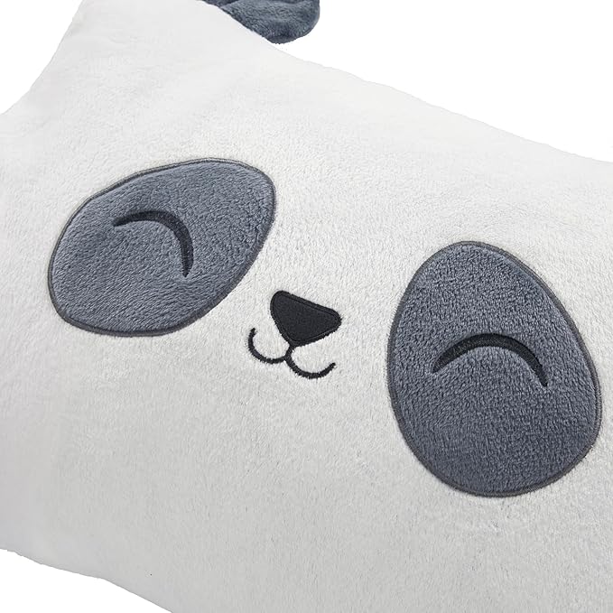 Saint Eve Kids Pillow Pals - Cute & Super Soft Animal Friends Decorative Fluffy Pillow Covers for Girls and Boys & Toddlers Beds, Playroom and Nap Time, Sensory Toys for Kids, Big The Panda