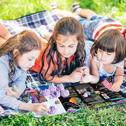 Byncceh Mineral Mining Kit Rock Mining Kit Gem Dig Kit - Dig up 12 Rock & Mineral Collection Gemstones & Crystals Dig Kit for Kids Gemology Mining Gift Rocks Minerals, Excavation Toys for Boys Girls