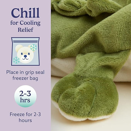 warmies Green Alligator Microwavable, Hot or Cold for Cool Relaxation and Warm Relief, Lavender Scented Cozy Plush Animal