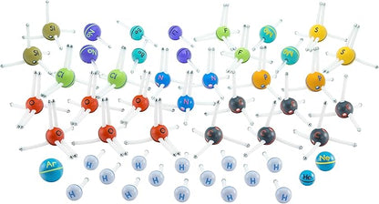 Happy Atoms Magnetic Molecular Modeling Complete Set | Intro to Atoms, Molecules, Bonding, Chemistry | Create Thousands of Molecules, 216 Activities, Plus Free Educational App for iOS, Android