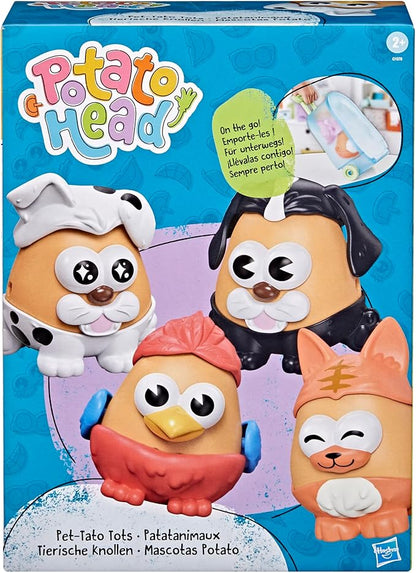Potato Head Pet-Tato Tots, Pet-Themed Set with 31 Parts and Pieces Plus Rolling Carry Case, Easter Gift for Kids, Toddler and Preschool Toys for Girls and Boys 2 and Up (Amazon Exclusive)