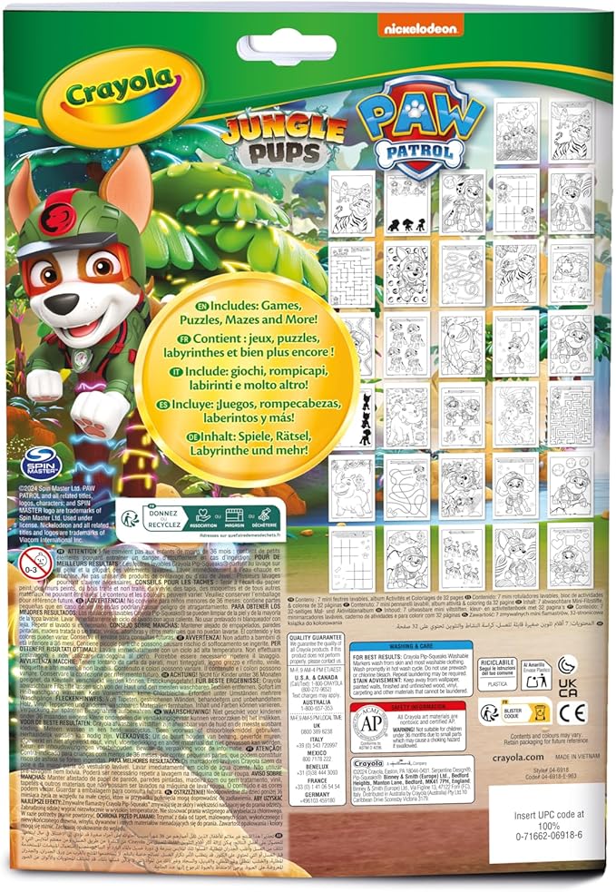 Crayola Paw Patrol Coloring & Activity Pad, 32 Pages & 7 Markers
