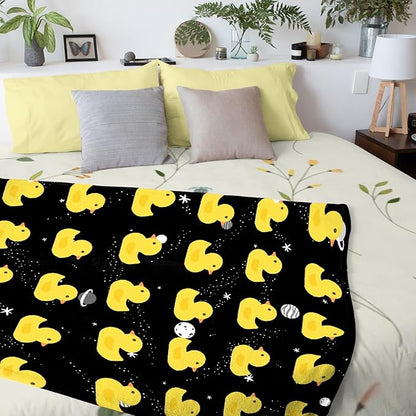 Aparajita Ruddy Duck Adult Duck Blanket Kids Funny Blanket Suitable for Bedroom Living Room Bed Sofa Crib Couch Chair Outdoor All Season Items That Yellow Duck Lovers Will Love 40"x30"for Pets