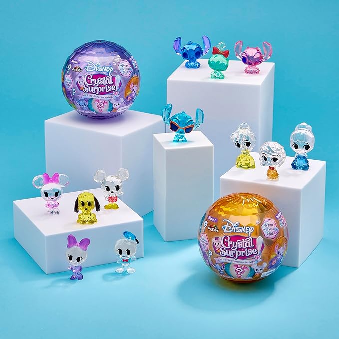 Disney Crystal Surprise Series 1, Mini Collectible Crystal Figures with Activity Compound, Collectible Blind Bag Inspired Figures, Kids Toys for Ages 3 and Up by CRA-Z-Art
