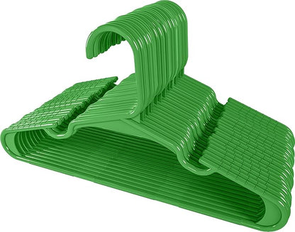 Utopia Home 40 Pack Kids Hangers - 11.5 Inch Plastic Baby Hangers for Closet - Childrens Hanger for Clothes & Infant Hanger for Closet - Ideal for Everyday Standard Use (Green)