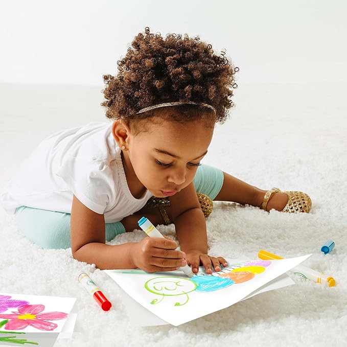 Crayola Color Wonder Mess Free Coloring Kit (120ct), 100 Coloring Pages, 20 Mini Markers, Travel Activity, Toddler Gift, 3+