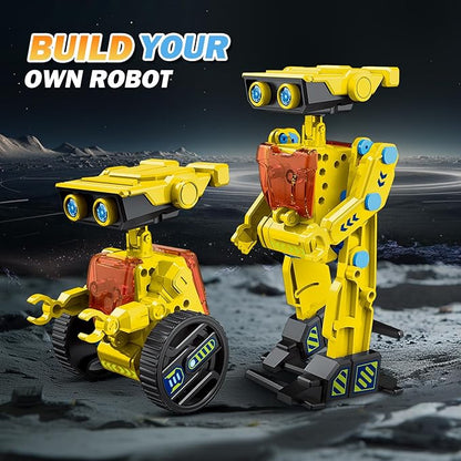 STEM Toys for Kids Age 8-13, 12-in-1 Robot Building Toys Science Kits with Rechargeable Battery, Christmas Birthday Gifts for 8 9 10 11 12 14 Year Old Boys Girls