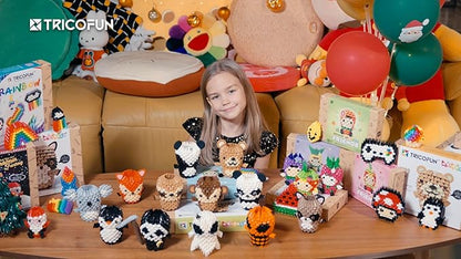 Creative Soft Building Blocks, Cute Animal kit Assembling Building Toys Gifts for Kids and 6+ Interactive Building Toy for Kids, Boys, and Girls (1102-RACOON)