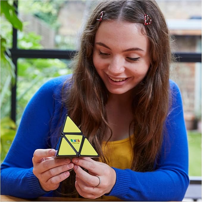 Rubik’s Pyramid, Rubik's Pyramid Pocket Colour-Matching Triangular Cubing Puzzle