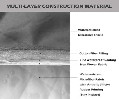 Ameritex Couch Sofa Slipcover 100% Waterproof Nonslip Quilted Furniture Protector Slipcover for Dogs, Children, Pets Sofa Slipcover Machine Washable (Burgundy, 78")