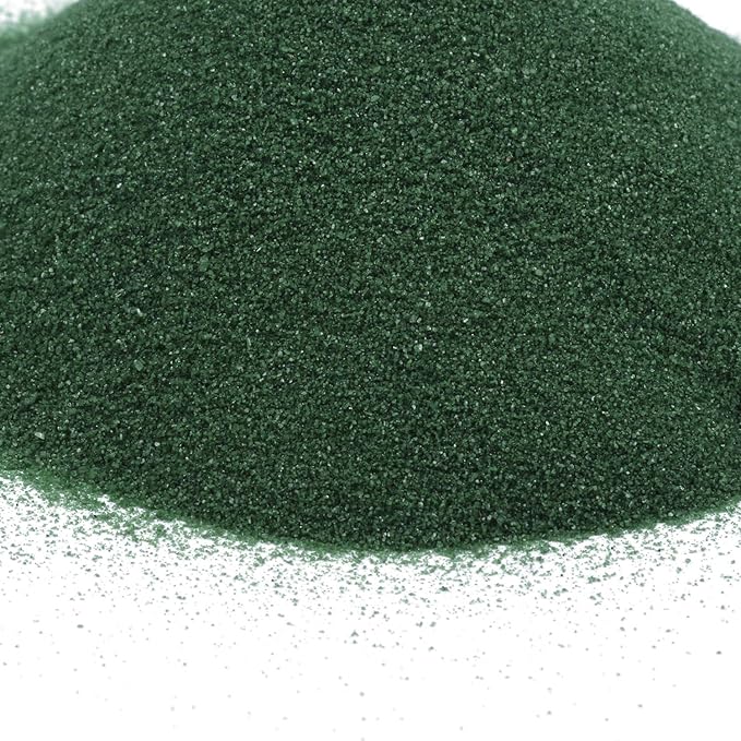 Shiny Stone Colorful Sand,Rainbow Sand,Art Sand,Colored Sand,Craft Sand,Decorative Wedding Vibrant Sand, 250g/0.55lb/8.81oz for Kids Creativity Wedding Succulent Terrarium Vase (Dark Green)