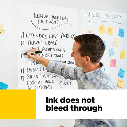 Post-it Self-Stick Mini Easel Pad, 15 in x 18 in, 20 Sheets/Pad, 3 Pads, Great for Virtual Teachers and Students (577-3PK)