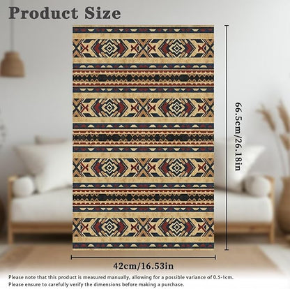 Aztec Recliner Covers for Large Recliner Washable Chair Headrest Cover Wrinkle Resistant Couch Headrest Protector for Home, Office & Theater Seat