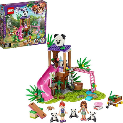 LEGO Friends Panda Jungle Tree House 41422 Building Toy; Includes 3 Panda Minifigures for KidsWho Love Wildlife Animals Friends Mia and Olivia (265 Pieces)
