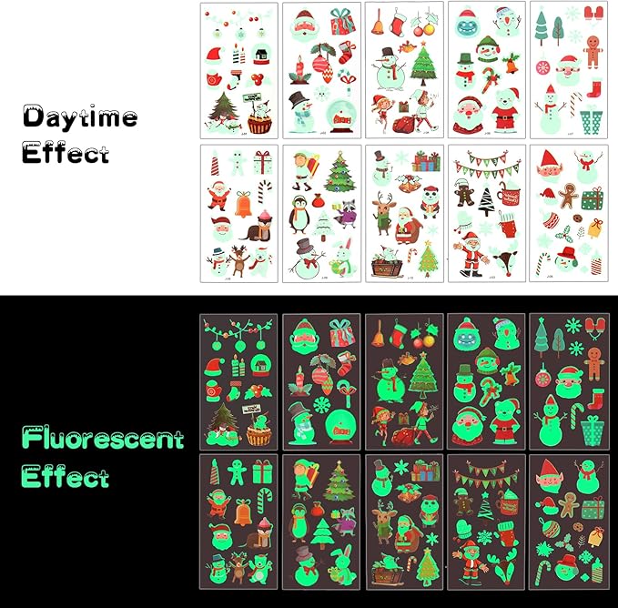 70 PCs Christmas Party Favors Kids Party Favor Bags Stamps Slap Bracelets Keychains Rings Bracelets Tattoos Xmas Classroom Gifts Prizes Stocking Stuffers Christmas Favors for Kids
