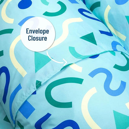 Wildkin Kids Microfiber Floor Lounger – Travel-Friendly, Sleepovers, Pillow Not Included - Confetti Blue