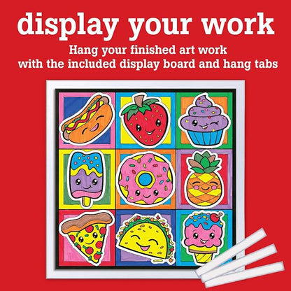 Faber-Castell Color by Number Foodie Friends - Color and Display 1 Color by Number Board