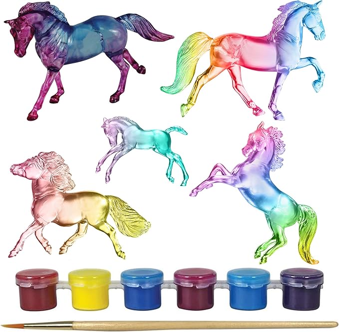 Breyer Horses Stablemates Suncatcher Horses Craft Set | 5 Piece Set | 1:32 Scale | Model 4237, Yellow